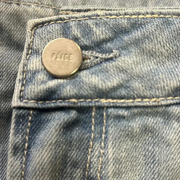 Paige Clarice Pleated Wide Leg Denim Culottes size 2 or 26 - Picture 14 of 14